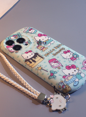 tpu绿色爱心猫咪适用苹果15/14/13手机壳iPhone17/16promax新款15pro可爱16卡通14pro椭圆磨砂硅胶全包防摔套