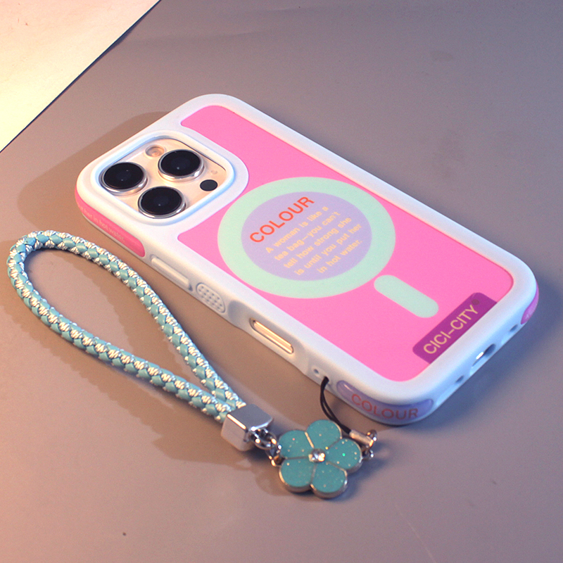 简约多巴胺磁吸壳适用苹果手机壳