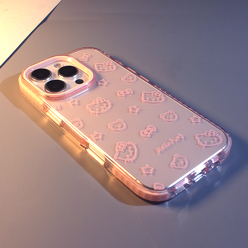 卡通透明kt猫适用于苹果手机壳女