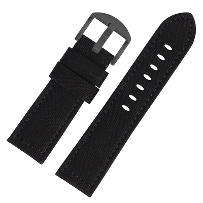 帆布手表带男适配化石JR1401沛纳海PAM441pam111平直表带 22 24mm