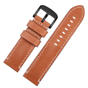 男士真皮手表带 适配天梭速驰T116牛皮表带配件 22mm等宽透气柔软