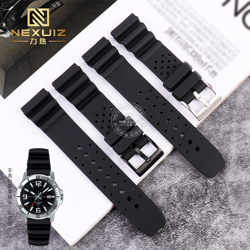 适配卡西欧运动硅胶手表带2022mm