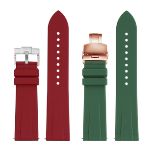 力热适配Briston表带男女周冬雨同款布里斯顿防水硅胶手表带20mm