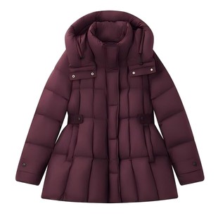 小蛮腰 爆款 在逃公主系列轻盈连帽鹅绒服M06 金金宠粉