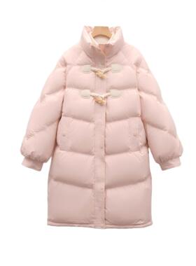 『娜娜粉丝专享』SHQN007#花栗鼠小姐同款甜美减龄牛角扣立领长款