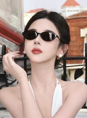 珍珠防晒高级感墨镜月神太阳镜
