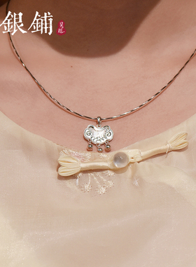 福云海项链吊坠民族风银项链