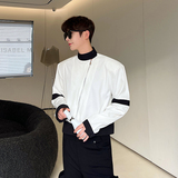 原创设计师撞色休闲长袖拉链衬衫外套W2282P90，男装衬衫，电商C212