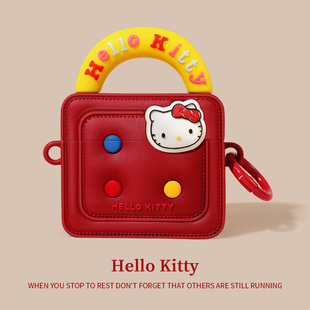 适用airpods4保护壳airpodspro2套apple二代3带挂绳kt猫咪air4降噪版airpod2高级感airports4苹果耳机保护套