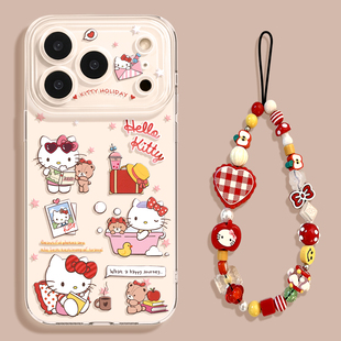 优思顿适用苹果17手机壳新款iphone17promax可爱小猫14透明15防摔13带挂绳pro超火pm网红爆款max保护套16软壳