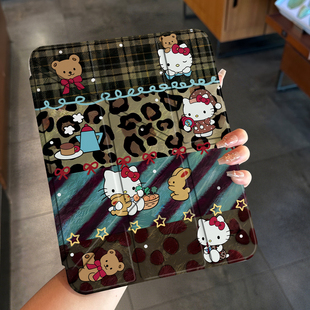 适用iPad11保护套iPad平板壳10九9亚克力air7苹果新款保护壳Pro透明a16带笔槽mini一体式13寸3六5外壳6壳子8