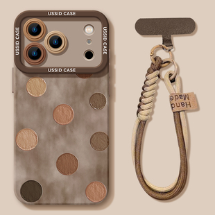 优思顿适用苹果17promax手机壳16pro新款 16promax硅胶iPhone17套16 15秋冬棕色13全包防摔17Air高级17pro女款