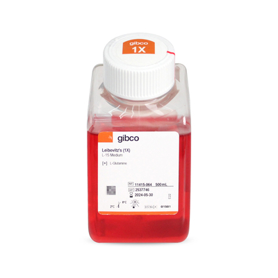 Gibco L-15培养基含L-谷氨酰胺丙酮酸钠不含葡萄糖HEPES碳酸氢钠