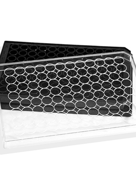 甄选LABSELECT 11514 96孔细胞培养板 黑色框 透明平底电子束灭菌