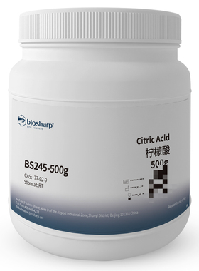 白鲨 Biosharp BS245-100g BS245-500g 柠檬酸