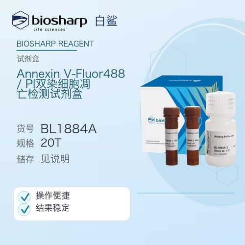 Biosharp BL1884A Annexin V-Fluor488/PI双染细胞凋亡检测试剂盒