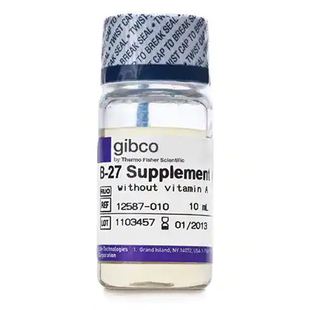 50X Gibco12587 10ml 去除维生素A 27无血清添加剂 010