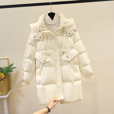 超好看高级感羽绒棉服女2024新款冬季中长款宽松加厚棉衣棉袄外套