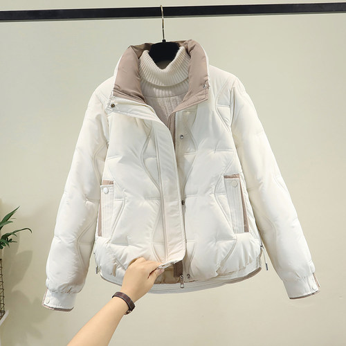 羽绒棉服女冬季新款爆款超好看宽松加厚立领棉衣棉袄外套2025短款