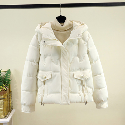 羽绒棉服外套女2025新款爆款冬季加厚小棉袄连帽短款宽松休闲棉衣