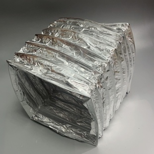 定制方管  空调软管玻纤布 方形管道 铝箔软管带钢丝 保温管道