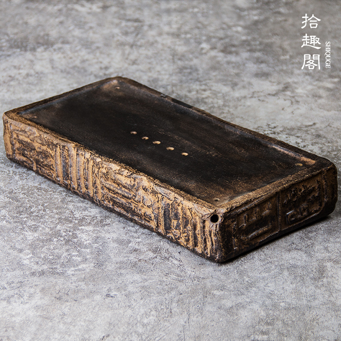 纯手工粗陶茶盘仿古蓄存水创意