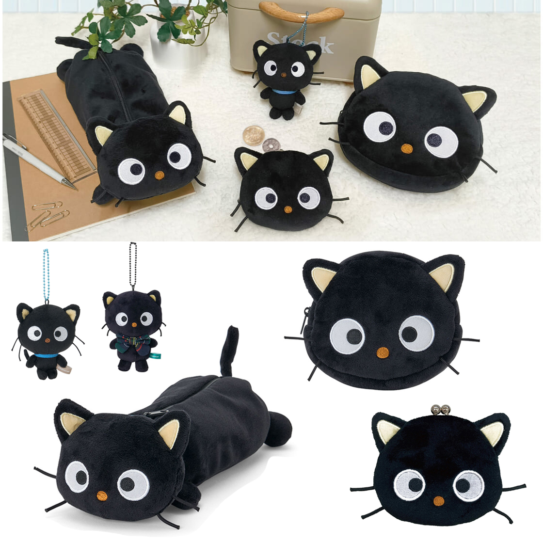 正版日本国内限定巧克猫笔袋小包