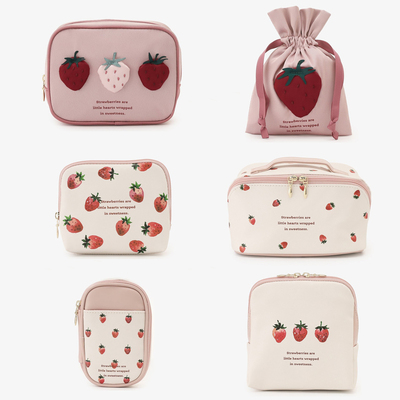 下午茶Afternoontea草莓化妆包