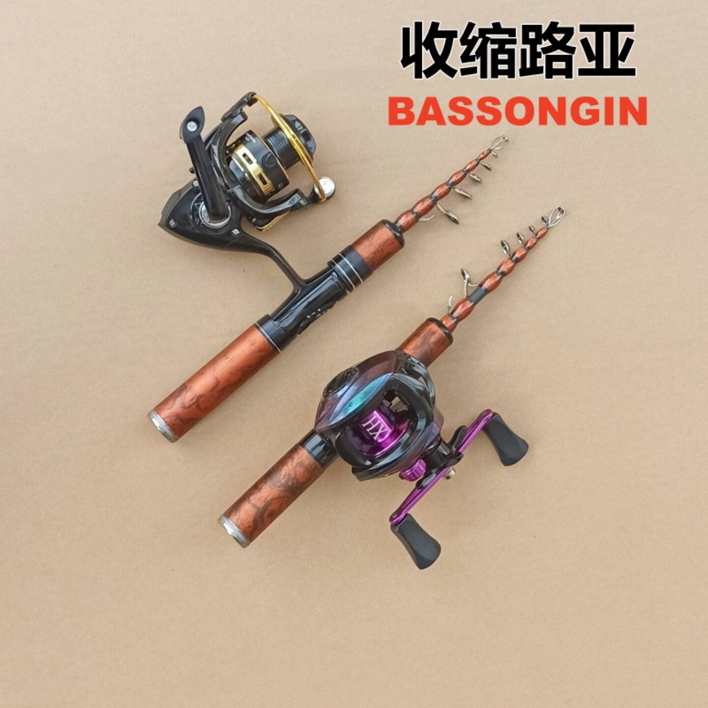 伸缩路亚竿迷你短节马口竿金属竿稍伸缩L调超短竿微物便携袖珍杆图片