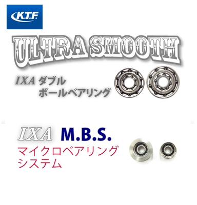 日本KTF改装轴承双滚珠小滚珠IXA路亚水滴轮改装微物防錆混合陶瓷