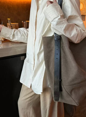 2025春新款Jenni同款帆布包大容量托特包通勤Lem*休闲单肩