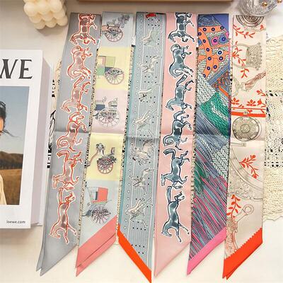 桑蚕丝长条丝巾twillD家