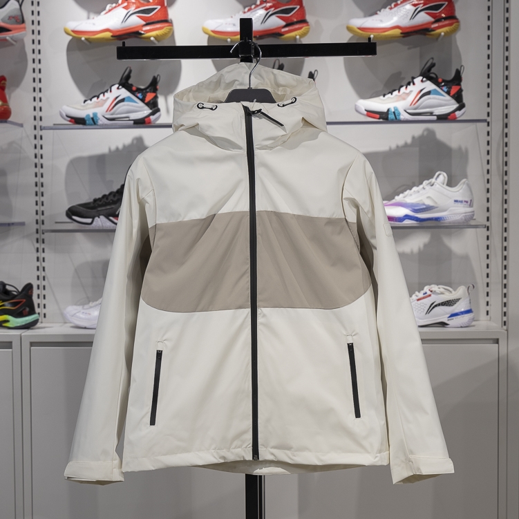 李宁三合一运动风衣 2024冬款女子加绒防泼水宽松风衣外套AWBU010