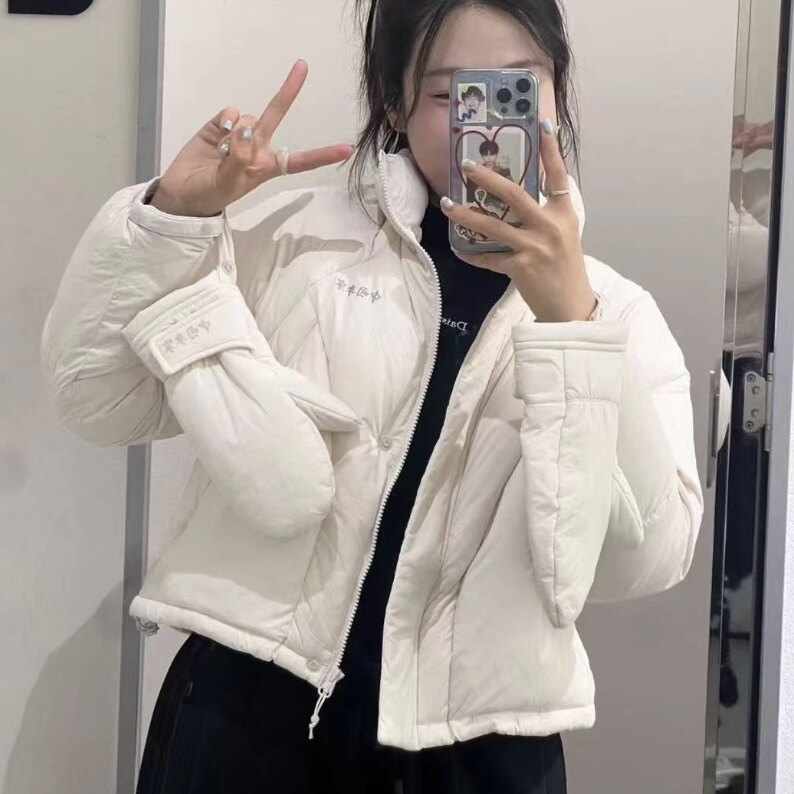 反击特价!中国李宁女短款羽绒服