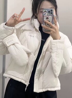 反击特价！中国李宁女短款羽绒服