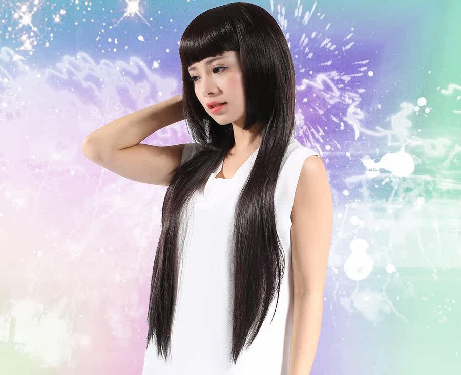 Perruque Long cheveux raides - Ref 2611335 Image 1