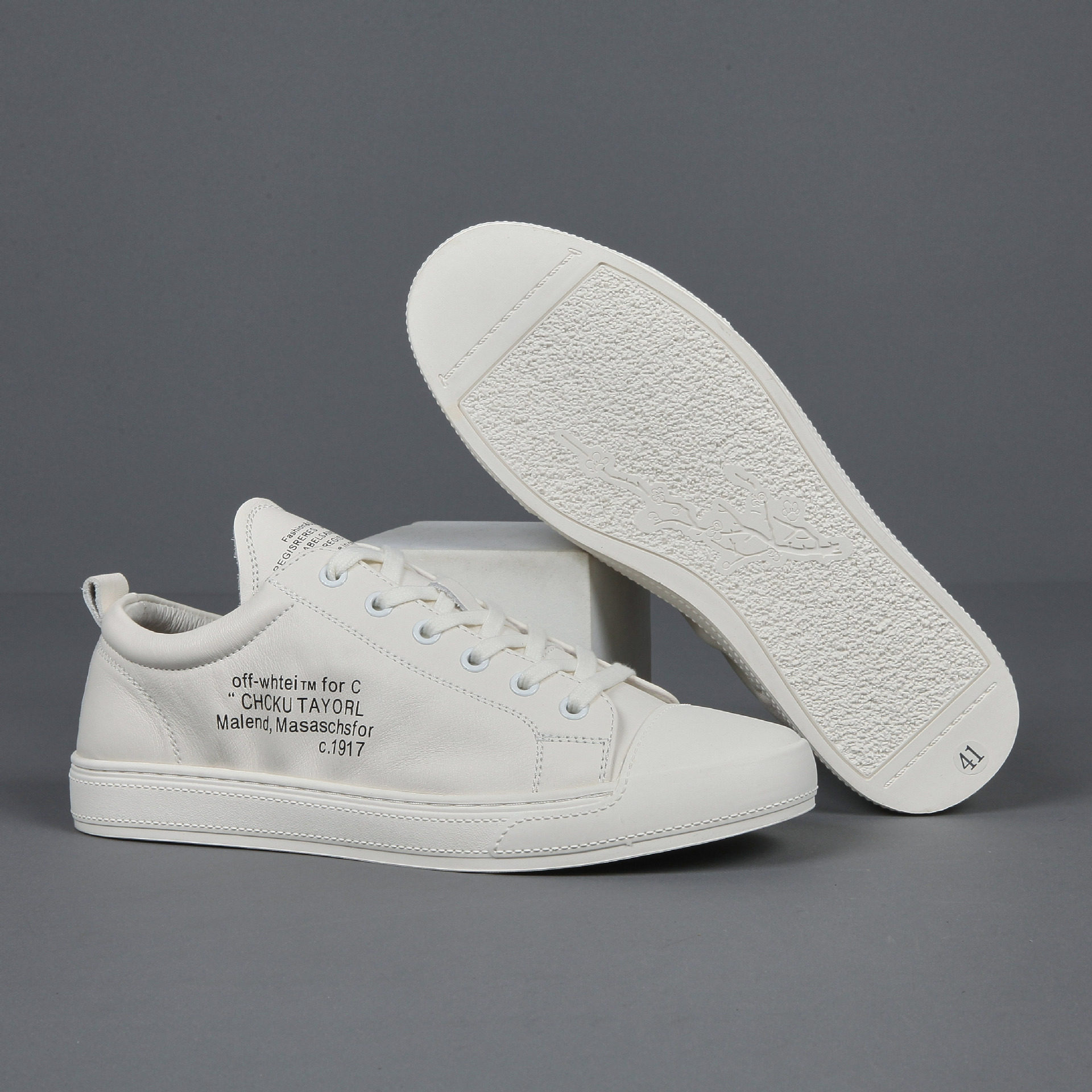 头层牛皮小白鞋男士春季新款板鞋外货大码低帮百搭休闲鞋真皮板鞋,流行男鞋,休闲板鞋,淘宝优惠券,粉丝福利购,淘宝优惠卷