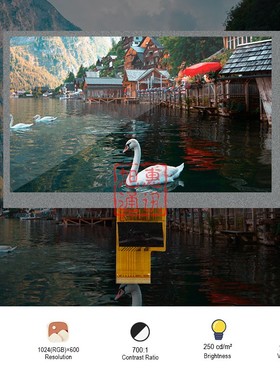 全新 7寸显示屏40P 液晶内屏HJ070NA-13A EJ070NA-01J 可配驱动板