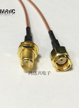 wifi信号连接线 RP-SMA-KY转RP-SMA-JY RG178射频线 镀银馈线
