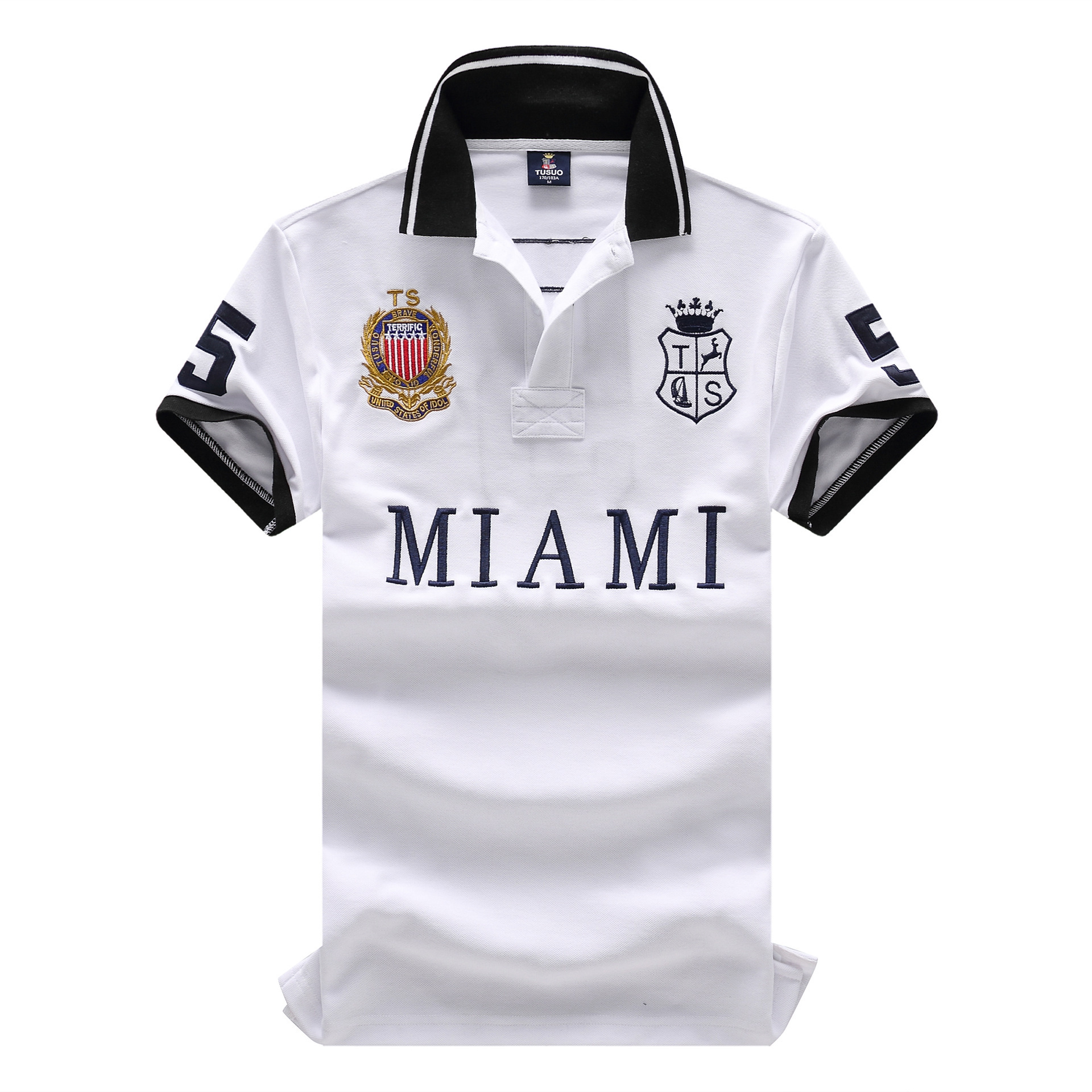 纯棉大码刺绣主场球迷版短袖