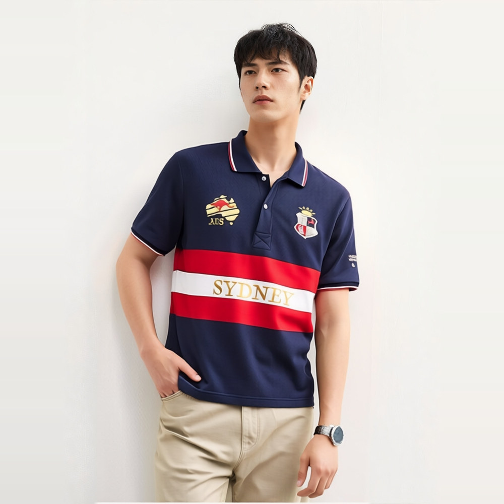 正品休闲polo衫男装高端品质刺绣字母大码时尚休闲翻领短袖T恤