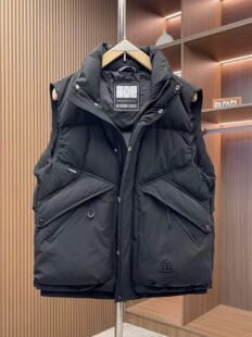 2025冬季新款立领加厚丝绒棉马甲男士工装拉链多口袋休闲坎肩外套