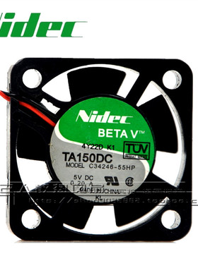 尼迪克Nidec C34246-55HP 5V 0.20A 4010 4CM变频器 工控机小风扇