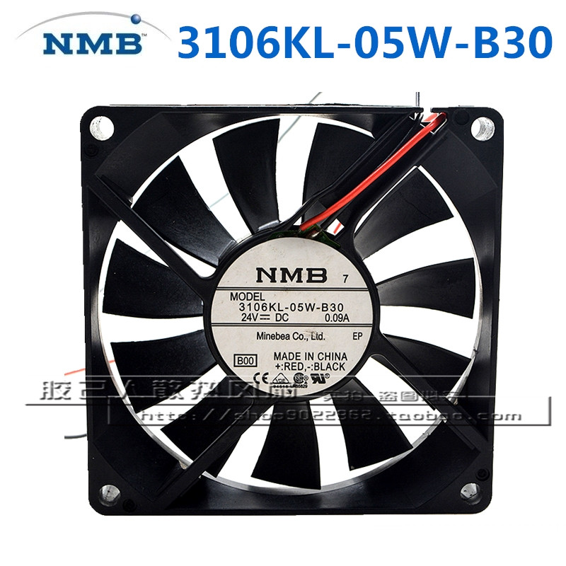 NMB 3106KL-05W-B30-B00 24V 0.09A 8015 8CM 2线 超静音散热风扇