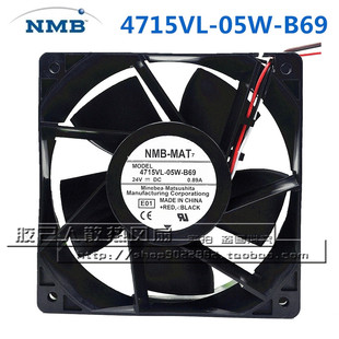 05W B69 0.89A MAT 大风量变频器风扇 24V 4715VL 12038 NMB E01