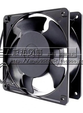 JF12038HA2HBL AC220V小型轴流风机 排风扇 滚珠轴承 120*120*38