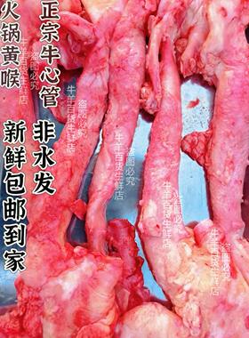 新鲜牛黄喉 国产黄牛心管 屠宰场直供 新鲜包邮 火锅烧烤