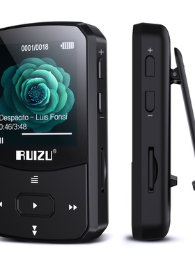 锐族x52无线蓝牙运动mp3 夹子音乐播放器学生跑步有屏迷你随身听