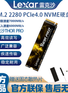 雷克沙雷神THOR PRO4TB固态硬盘M.2 NVME台式机SSD电脑笔记本硬盘