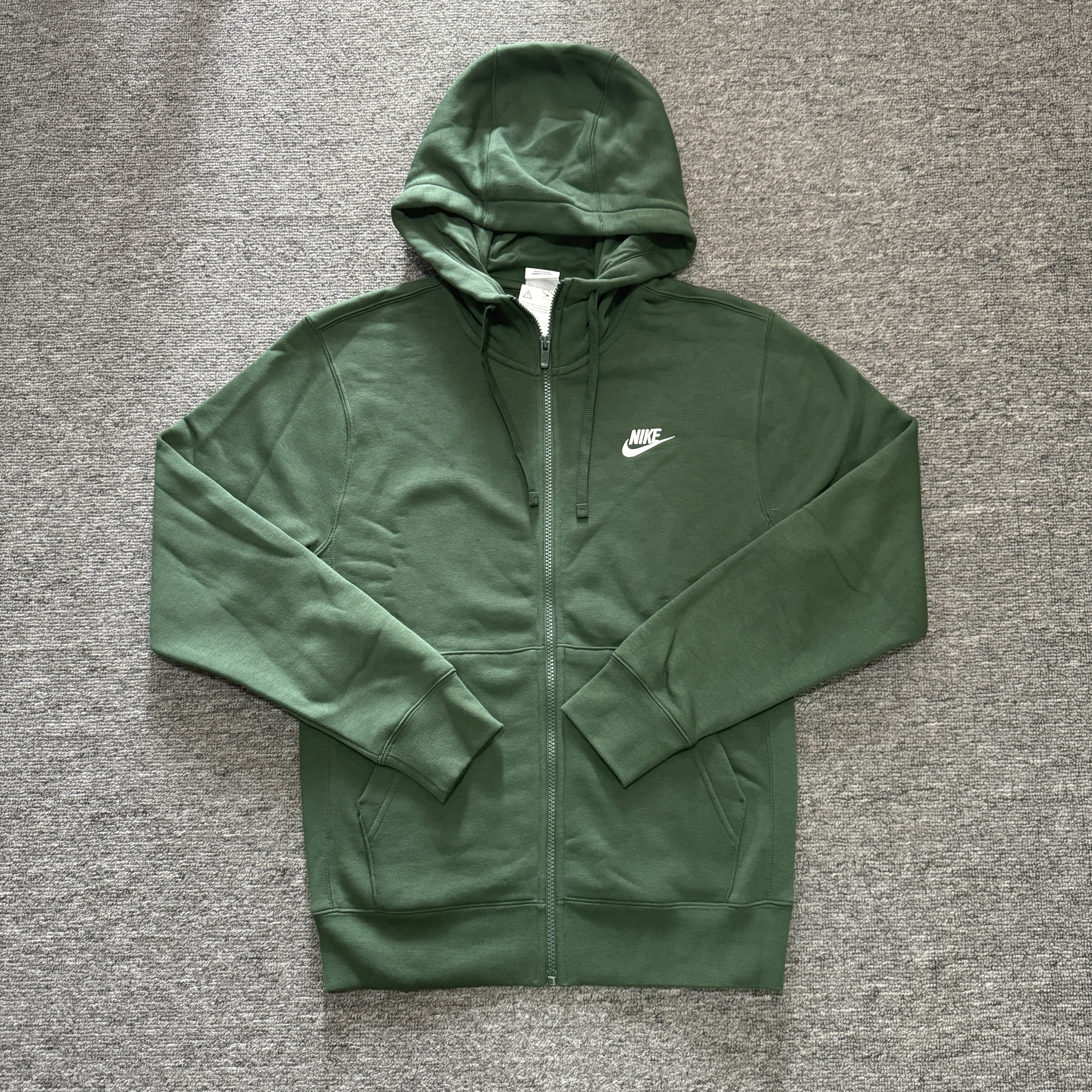 正品Nike耐克 春秋男子运动休闲薄绒保暖连帽夹克外套 BV2646-323